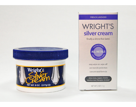 Vintage Wright's Silver Cream Polish full Jar Advertising Container Prop