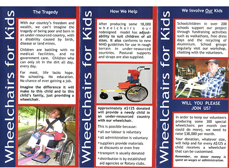 Wheelchairs For Kids brochure inside