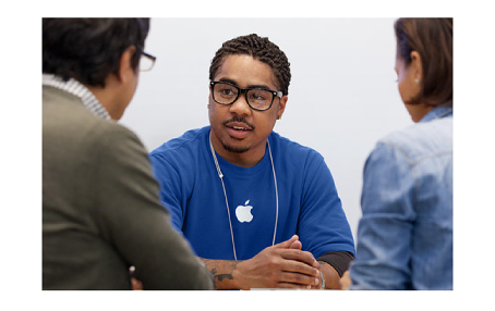 Apple logo on t-shirt