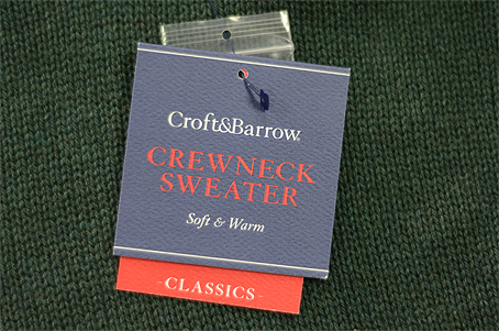 Kohl's Croft & Barrow hang tag