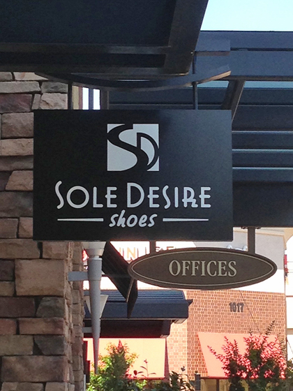 Sole Desire signage at the mall