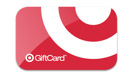 Target logo on a gift card