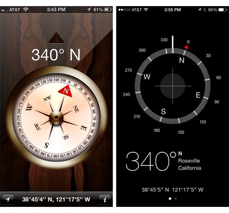 DesignTalk: Flat is cool two compasses