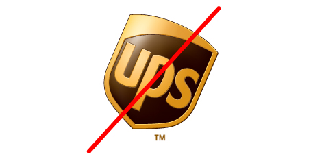 UPS logo standards do not rotate